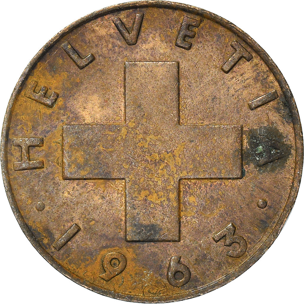 Monnaie, Suisse, Rappen, 1963