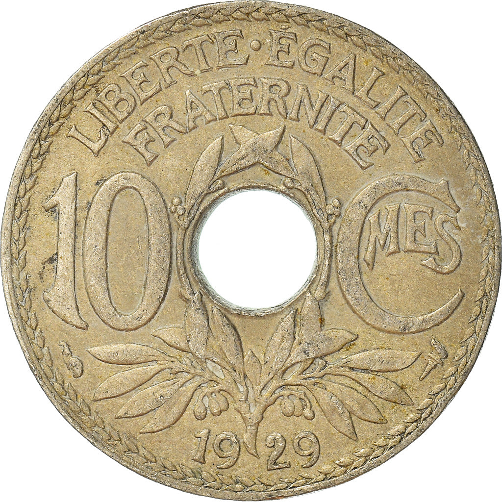 Coin, France, 10 Centimes, 1929