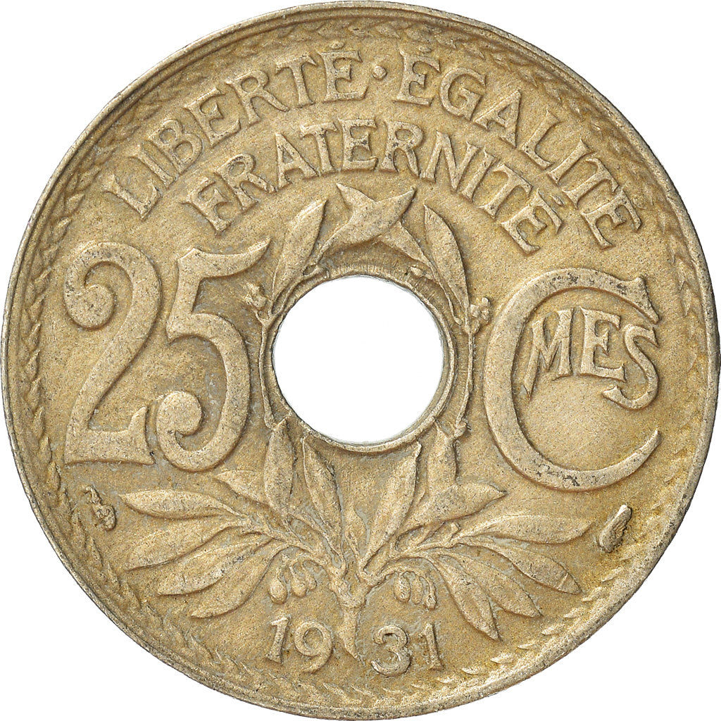 Monnaie, France, 25 Centimes, 1931