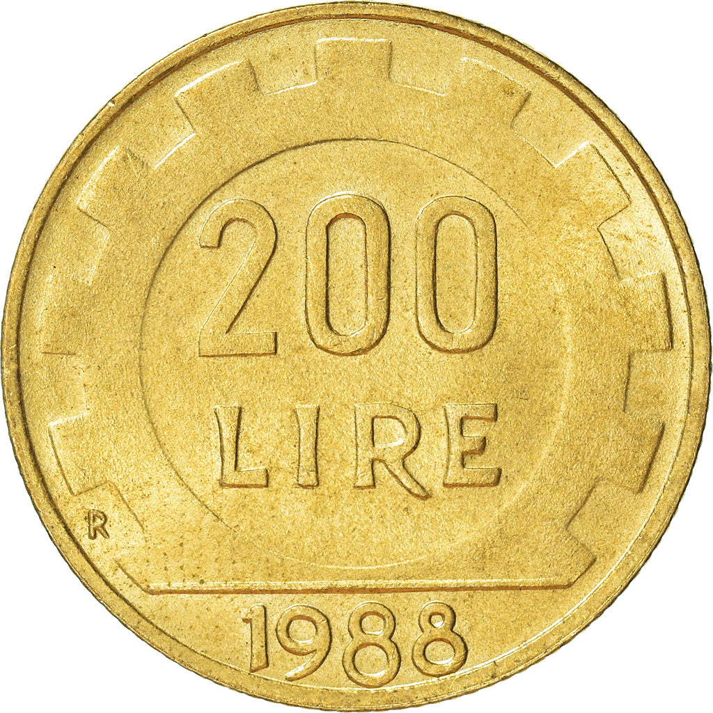 Monnaie, Italie, 200 Lire, 1988