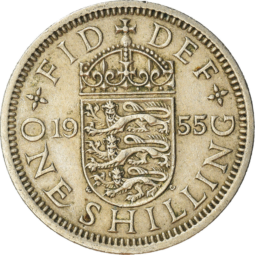 Moeda, Grã-Bretanha, Shilling, 1955