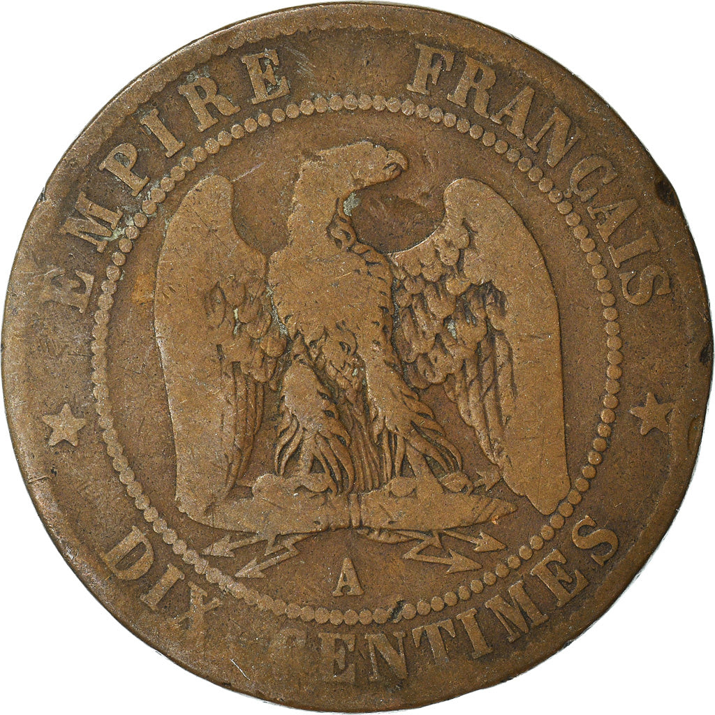 Coin, France, 10 Centimes, 1865
