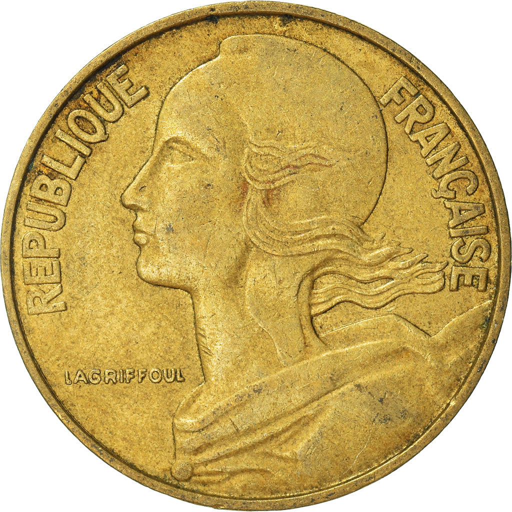 Moeda, França, 20 Centimes, 1968