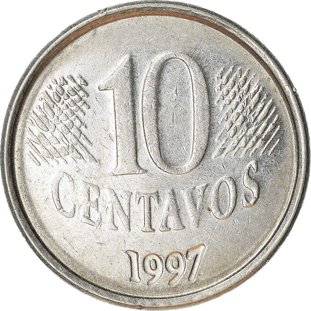 Moeda, Brasil, 10 Centavos, 1997