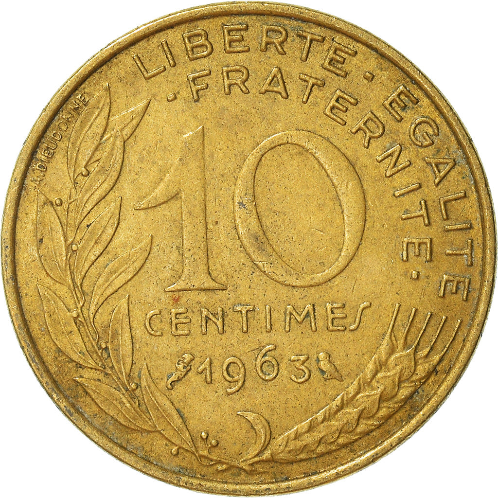 Coin, France, 10 Centimes, 1963