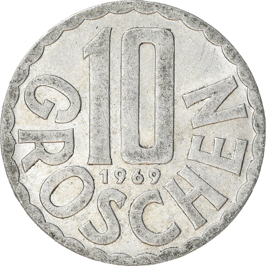 Münze, Österreich, 10 Groschen, 1969