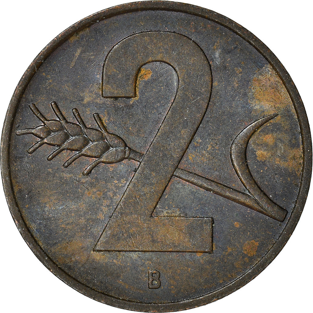 Monnaie, Suisse, 2 Rappen, 1963