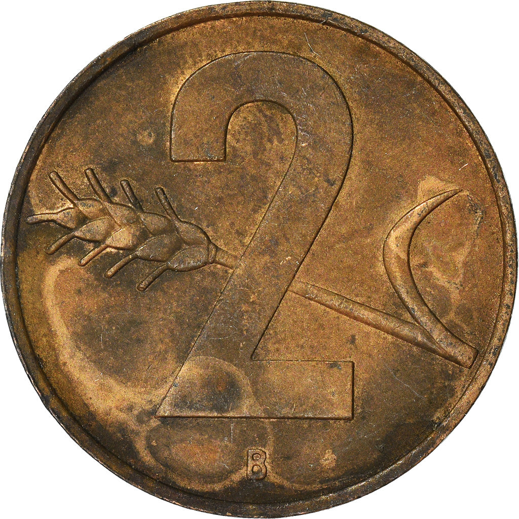 Moneta, Szwajcaria, 2 Rappen, 1958