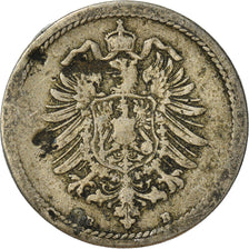 Monnaie, Empire allemand, 5 Pfennig, 1876