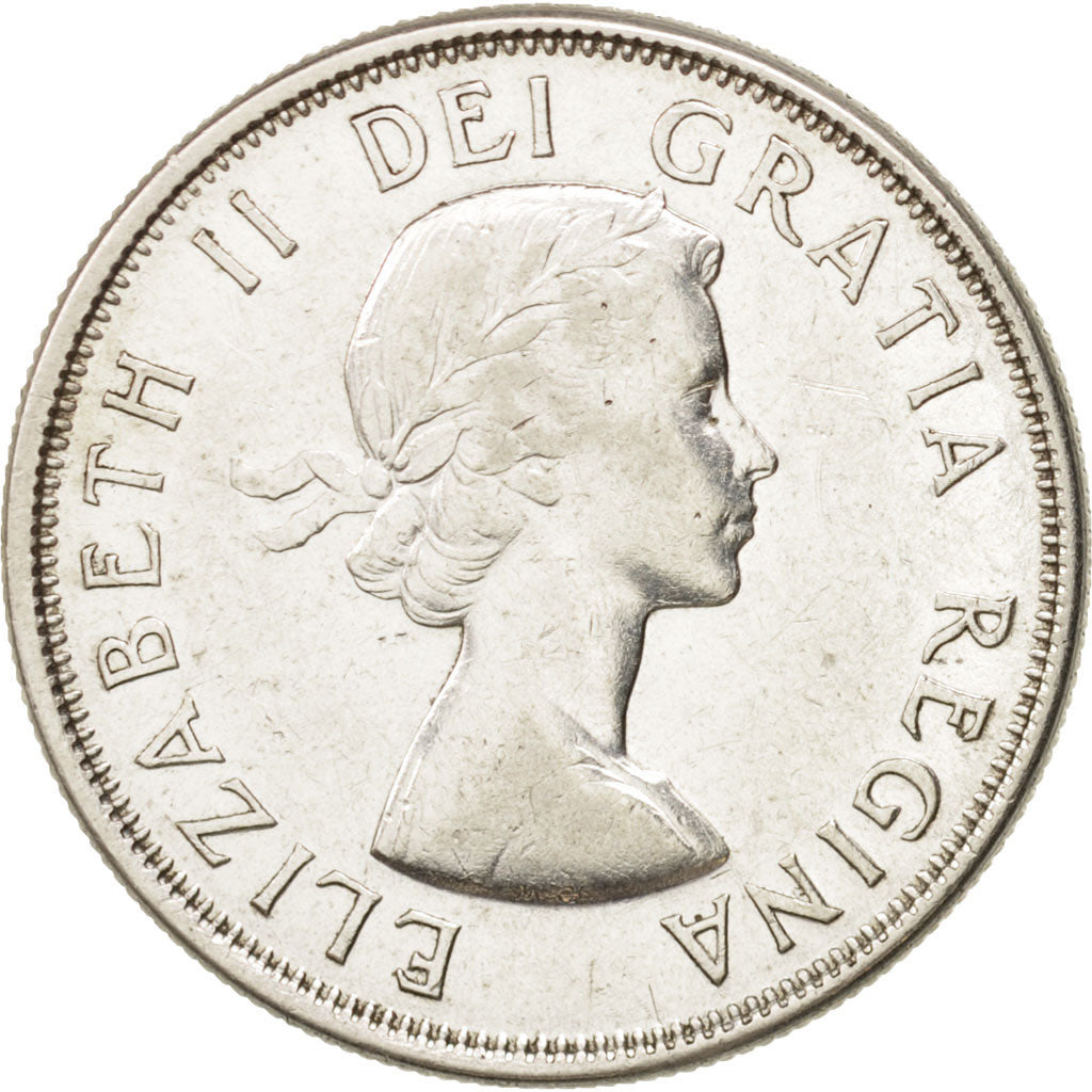 Coin, Canada, Elizabeth II, 50 Cents, 1964, Royal Canadian Mint, Ottawa