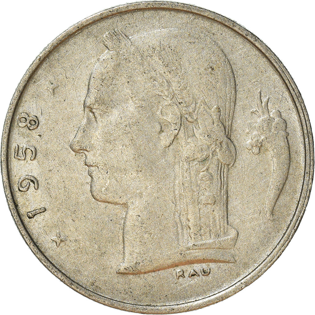 Münze, Belgien, Franc, 1958