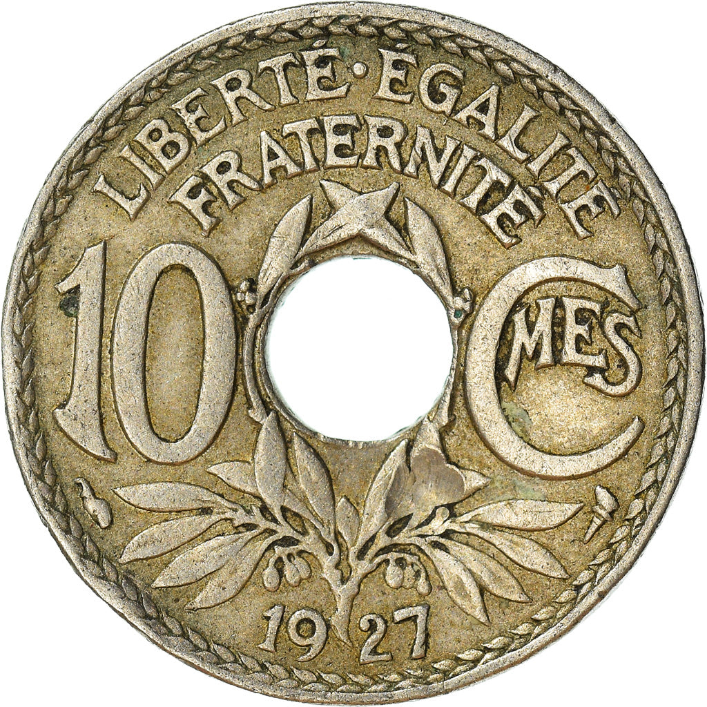 Coin, France, 10 Centimes, 1927