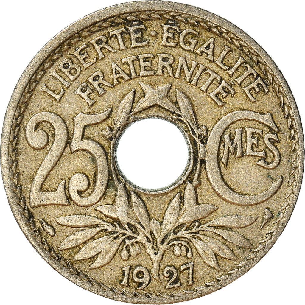 Munten, Frankrijk, 25 Centimes, 1927