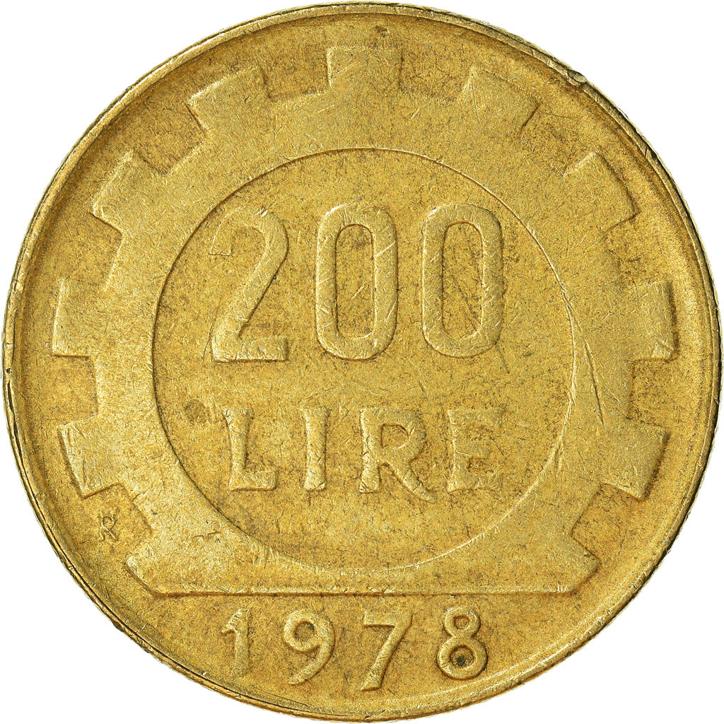 Moeda, Itália, 200 Lire, 1978