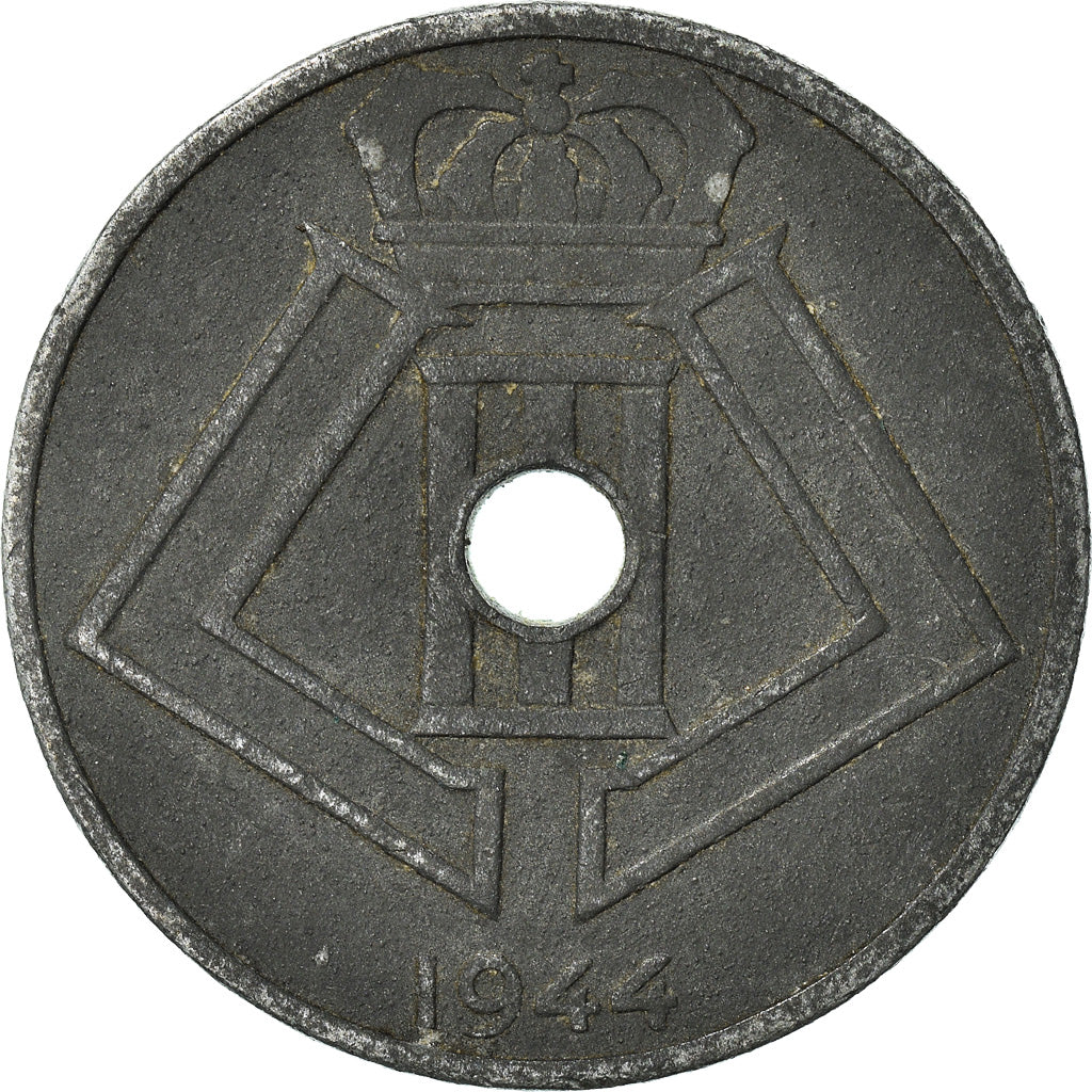 Moneta, Belgia, 25 Centimes, 1944