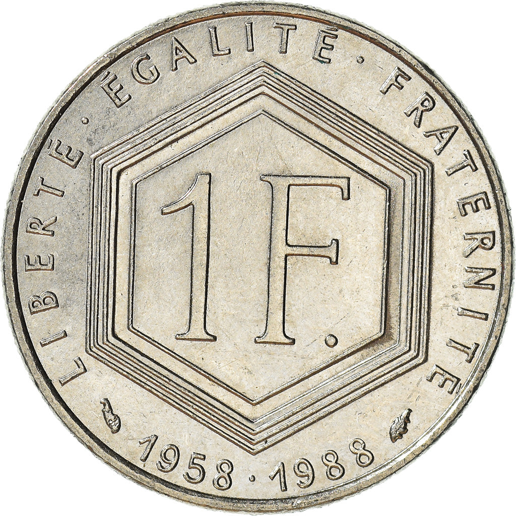 Monnaie, France, Franc, 1988