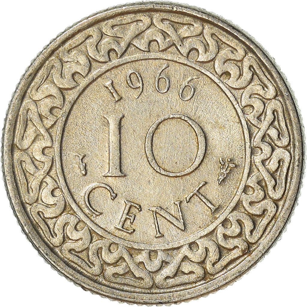 Münze, Surinam, 10 Cents, 1966