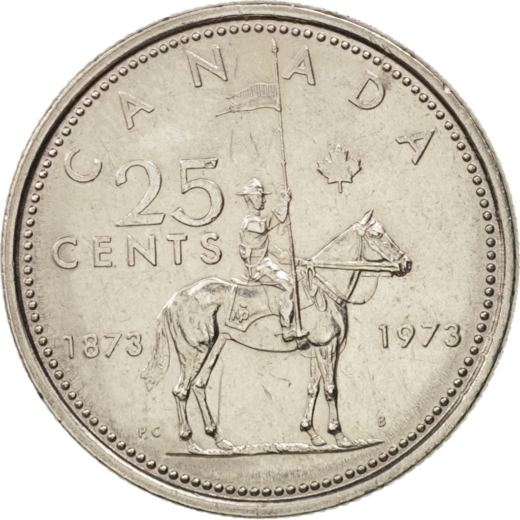Canada, Elizabeth II, 25 Cents, 1973, Royal Canadian Mint, Ottawa, EF(40-45)