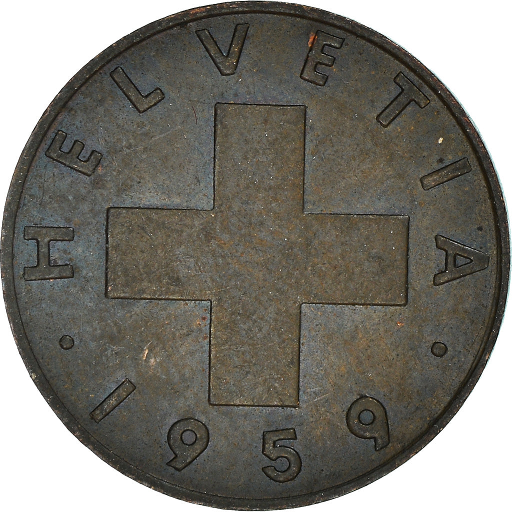 Monnaie, Suisse, Rappen, 1959