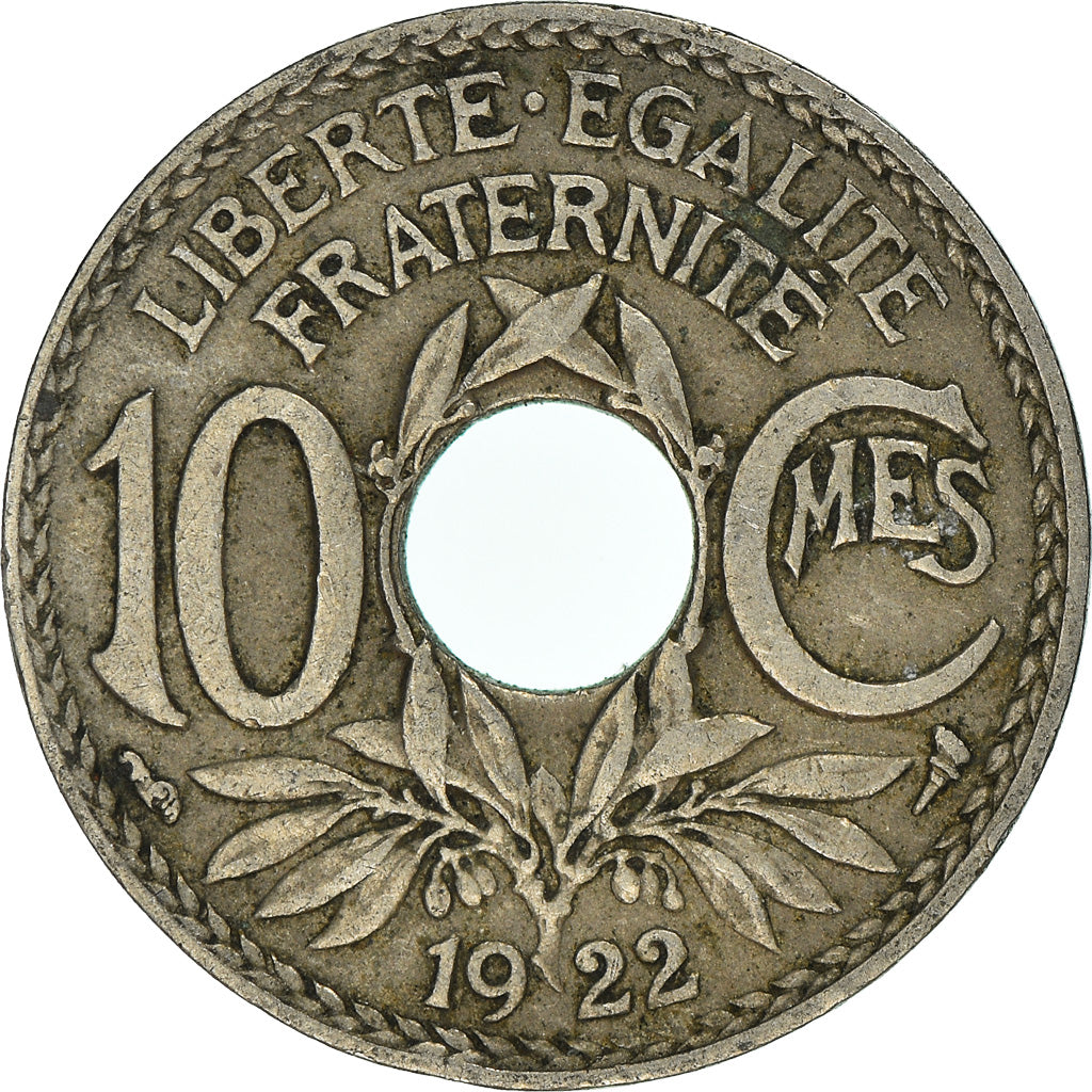 Moneta, Francia, 10 Centimes, 1922