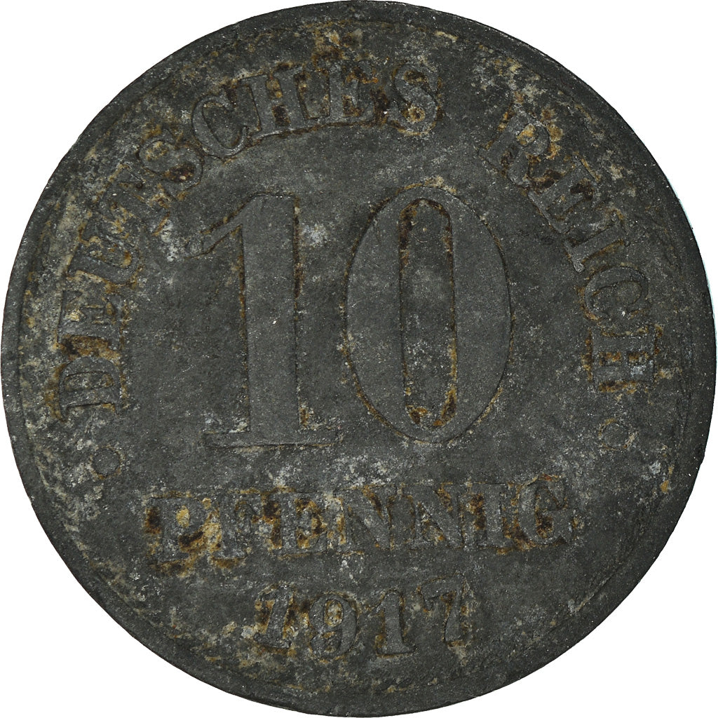Munten, DUITSLAND - KEIZERRIJK, 10 Pfennig, 1917