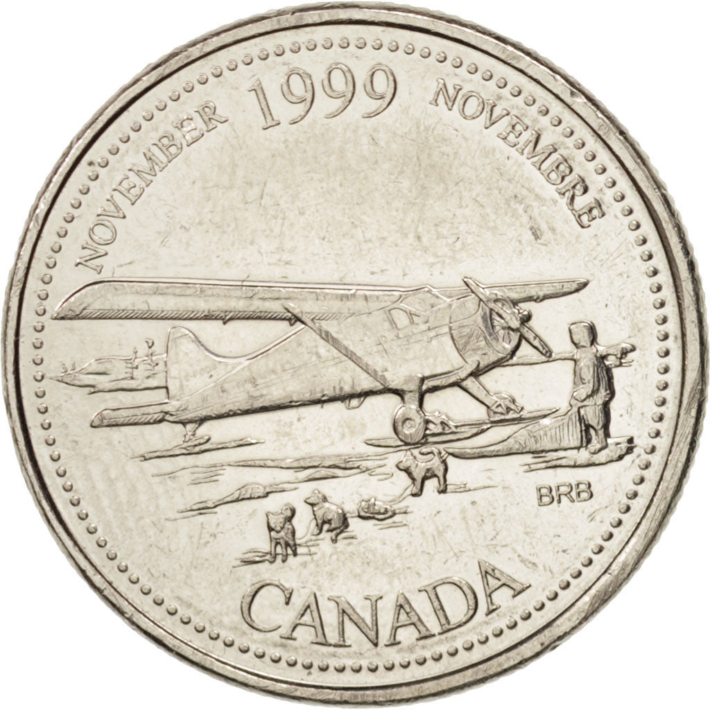 Canada, Elizabeth II, 25 Cents, 1999, Royal Canadian Mint, Ottawa, EF(40-45)