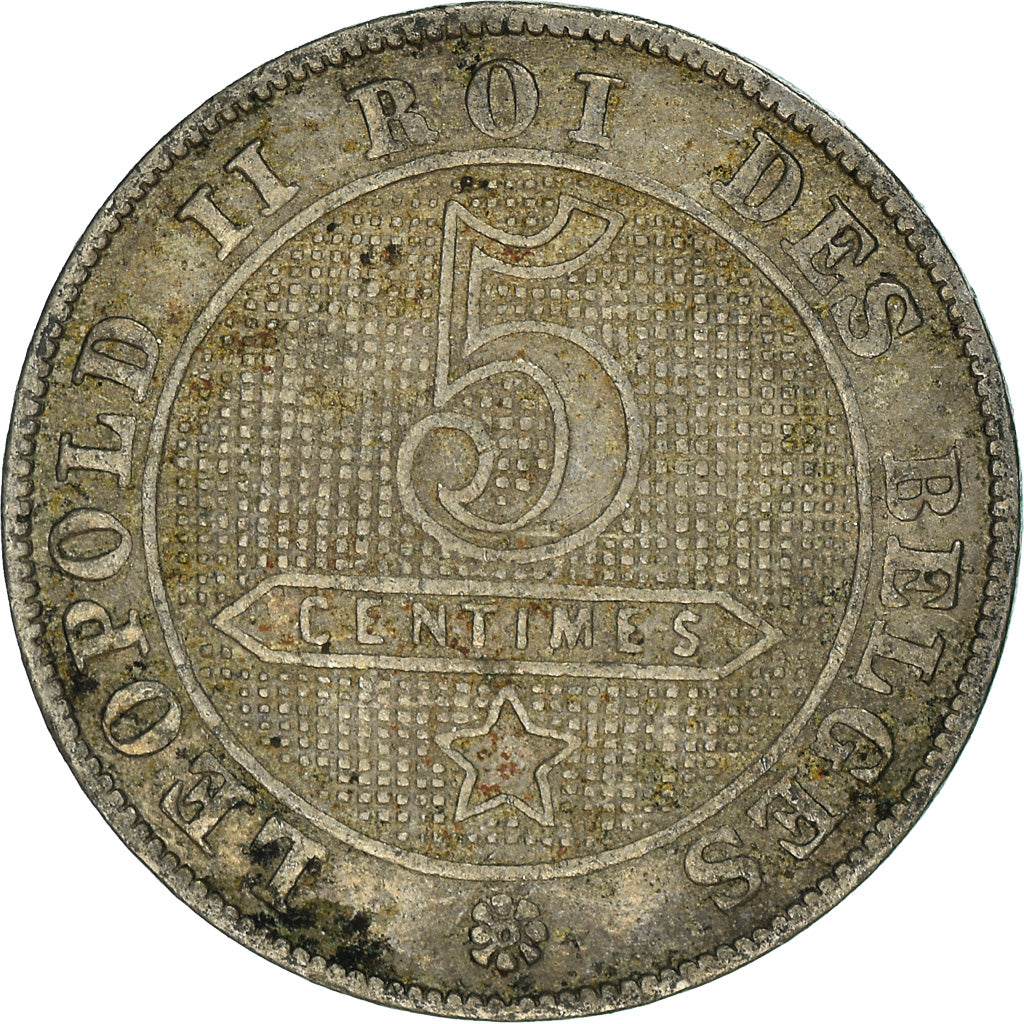 Coin, Belgium, 5 Centimes, 1894