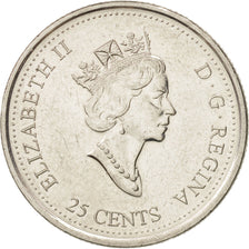 Coin, Canada, Elizabeth II, 25 Cents, 2000, Royal Canadian Mint, Ottawa