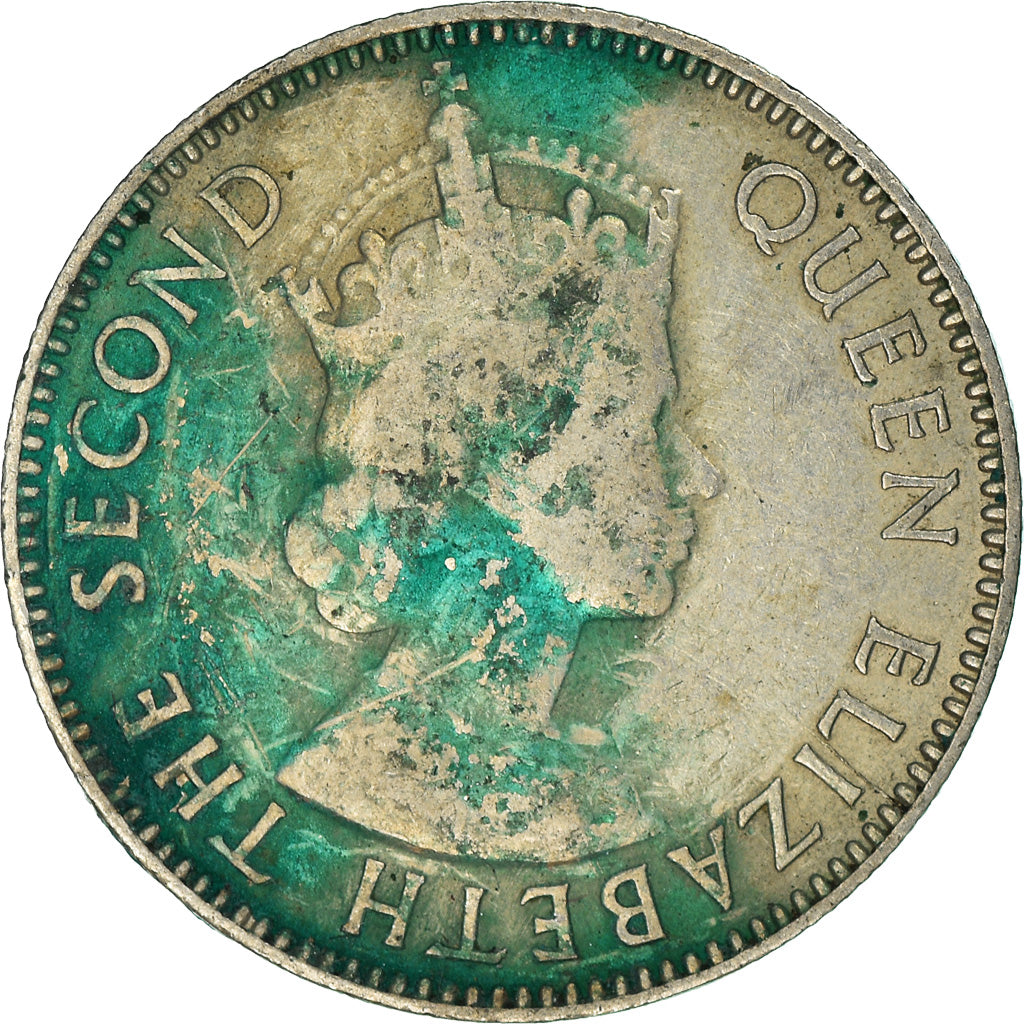 Coin, EAST AFRICA, 50 Cents, 1954