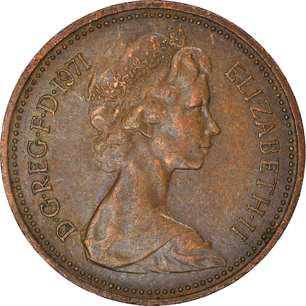 Coin, Great Britain, New Penny, 1971