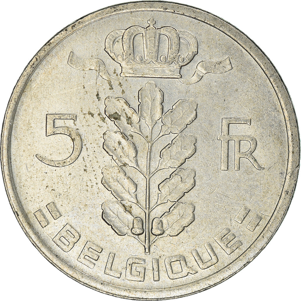 Münze, Belgien, 5 Francs, 5 Frank, 1972
