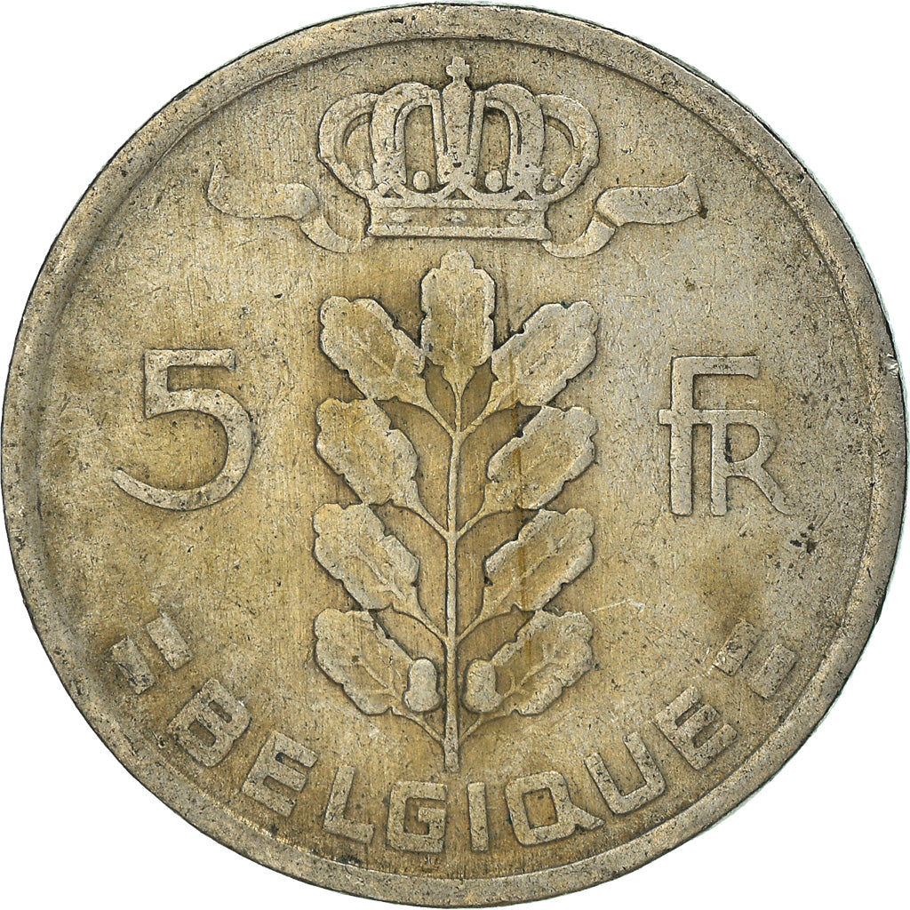Moneta, Belgia, 5 Francs, 5 Frank, 1950
