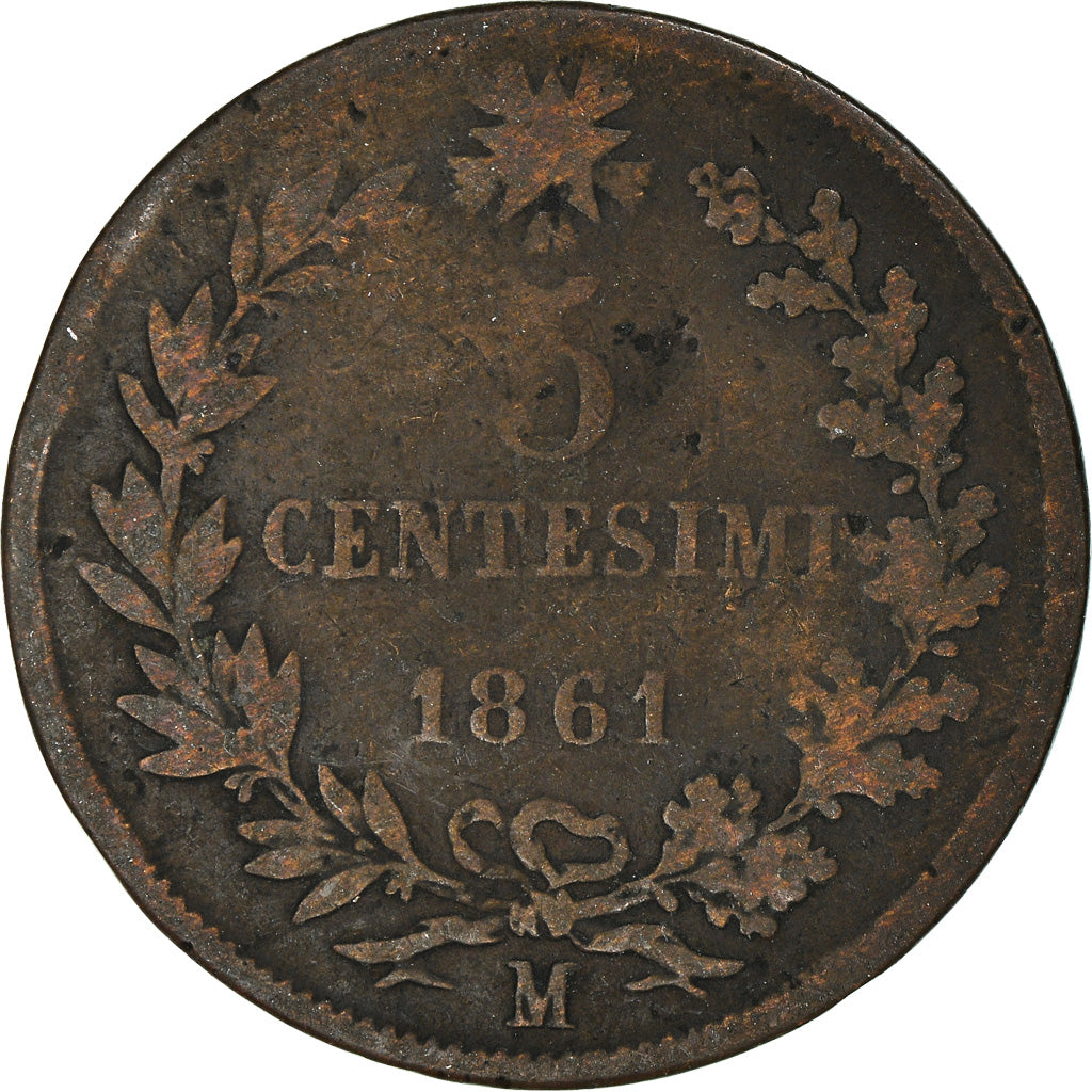 Moneta, Włochy, 5 Centesimi, 1861