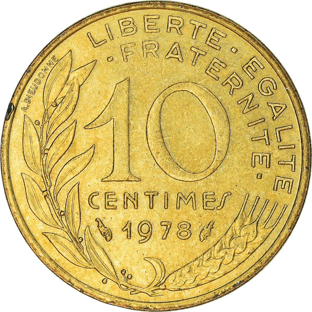 Coin, France, 10 Centimes, 1978