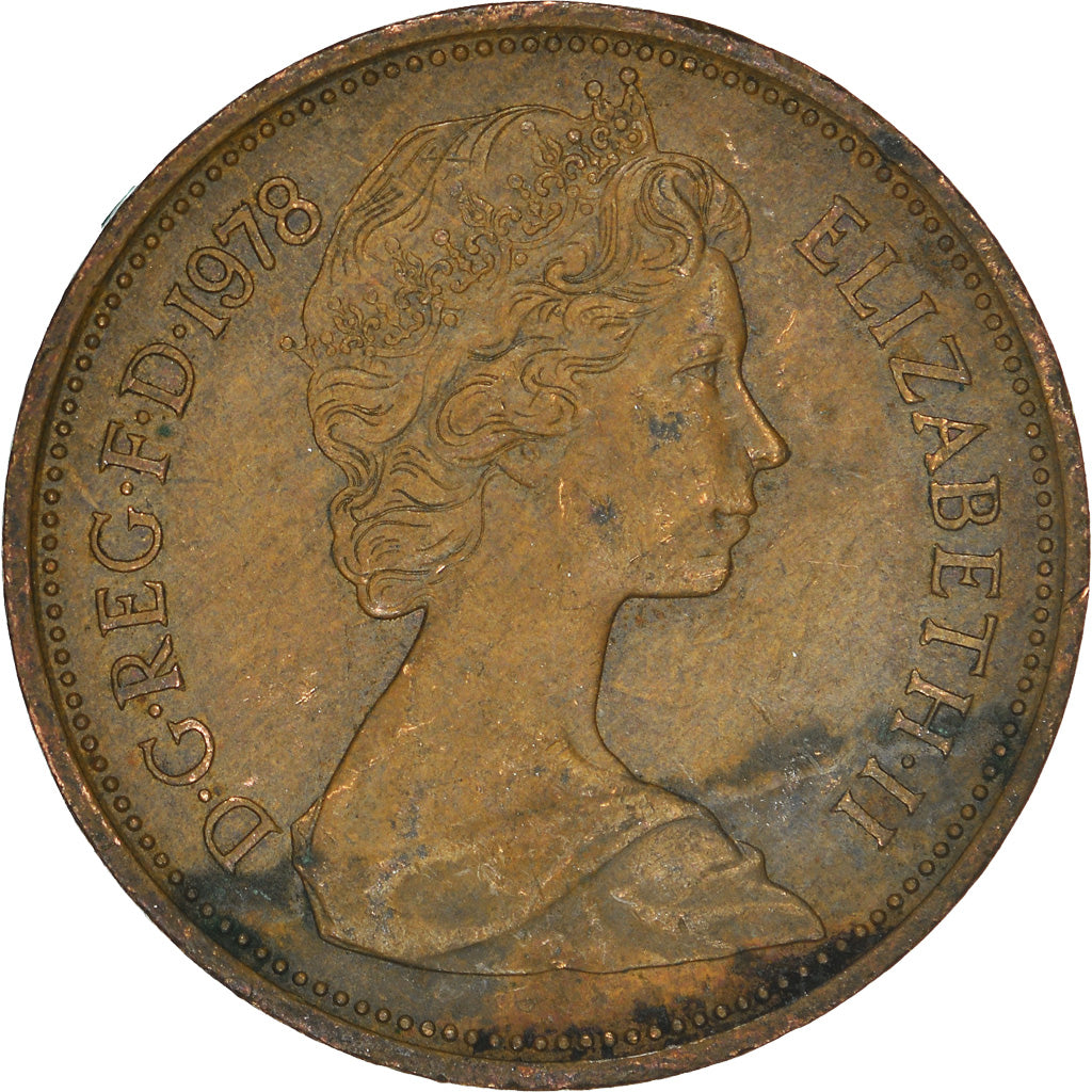 Monnaie, Grande-Bretagne, 2 New Pence, 1978