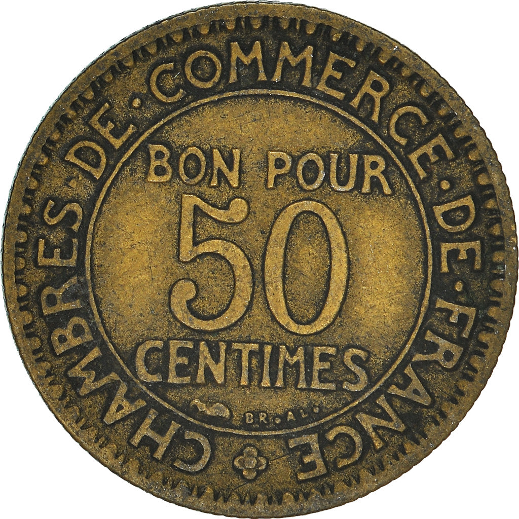 Moneta, Francja, 50 Centimes, 1924