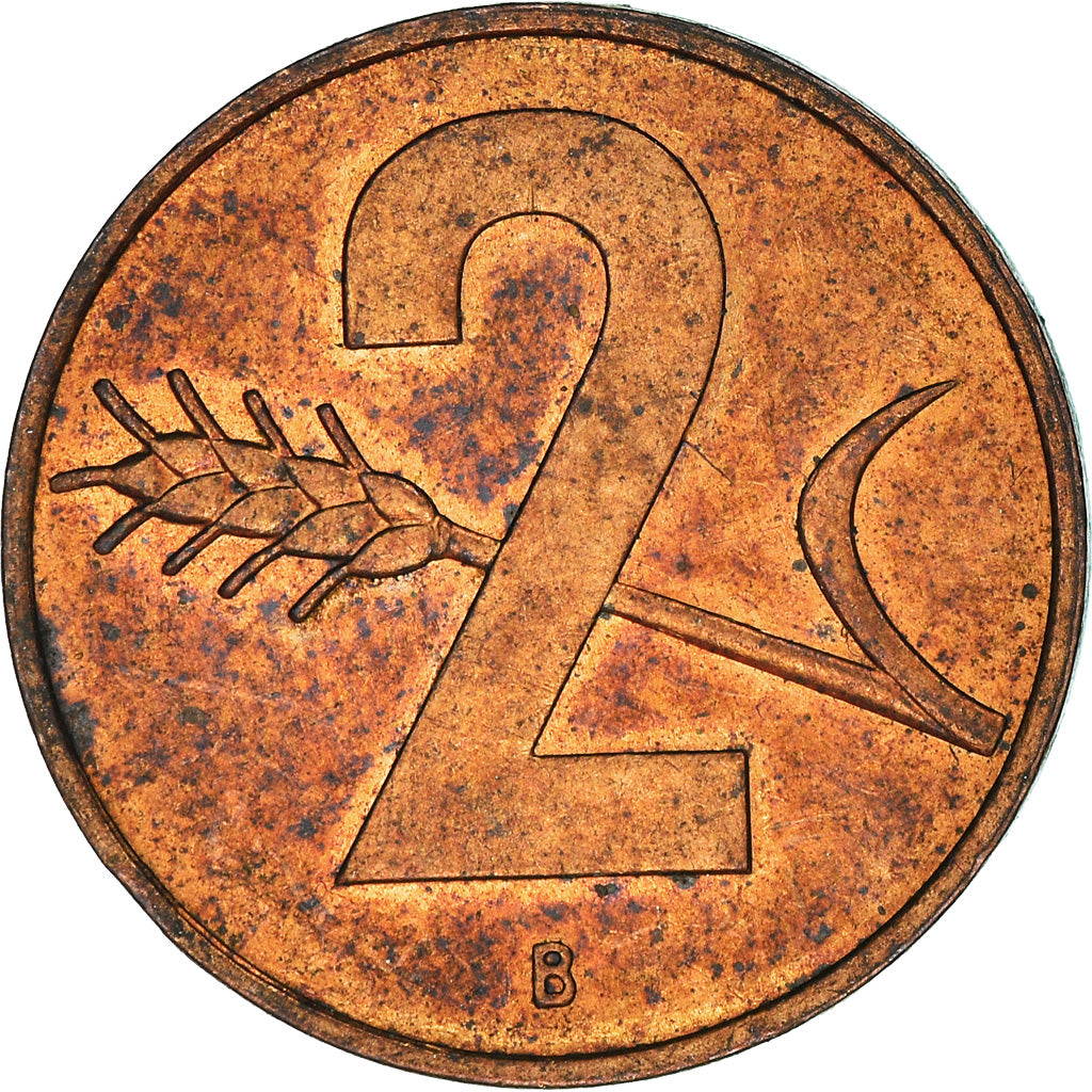 Münze, Schweiz, 2 Rappen, 1958