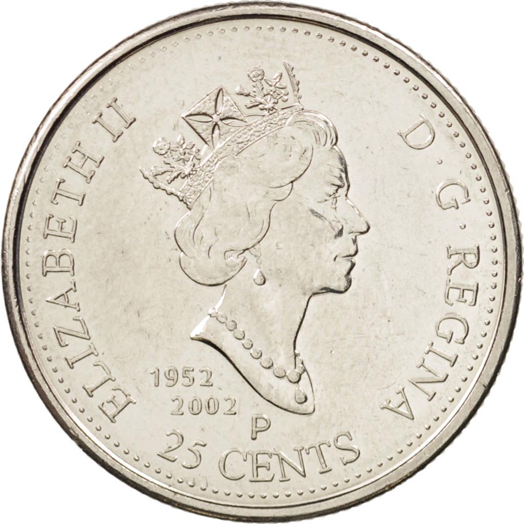 Monnaie, Canada, Elizabeth II, 25 Cents, 2002, Royal Canadian Mint, TTB+, Nickel