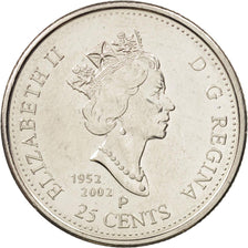 Monnaie, Canada, Elizabeth II, 25 Cents, 2002, Royal Canadian Mint, TTB+, Nickel