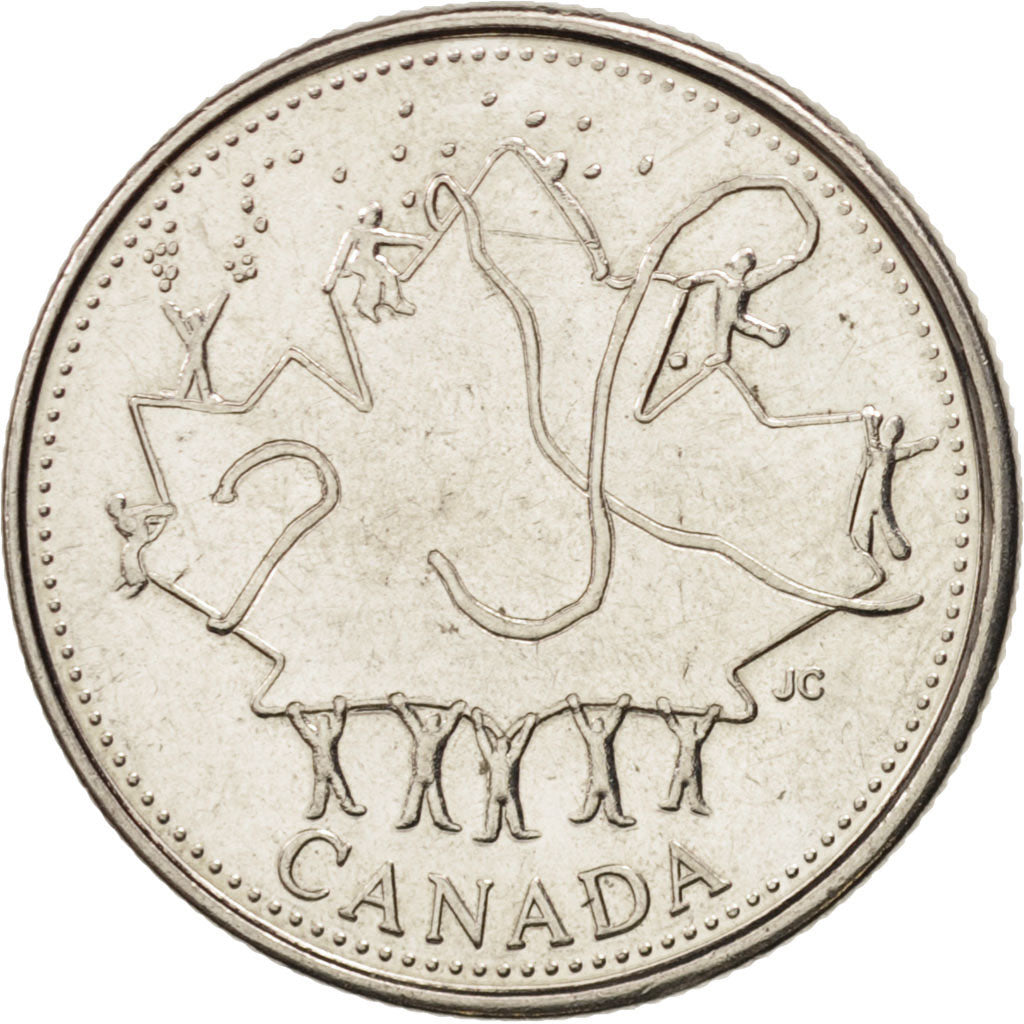 Monnaie, Canada, Elizabeth II, 25 Cents, 2002, Royal Canadian Mint, TTB+, Nickel