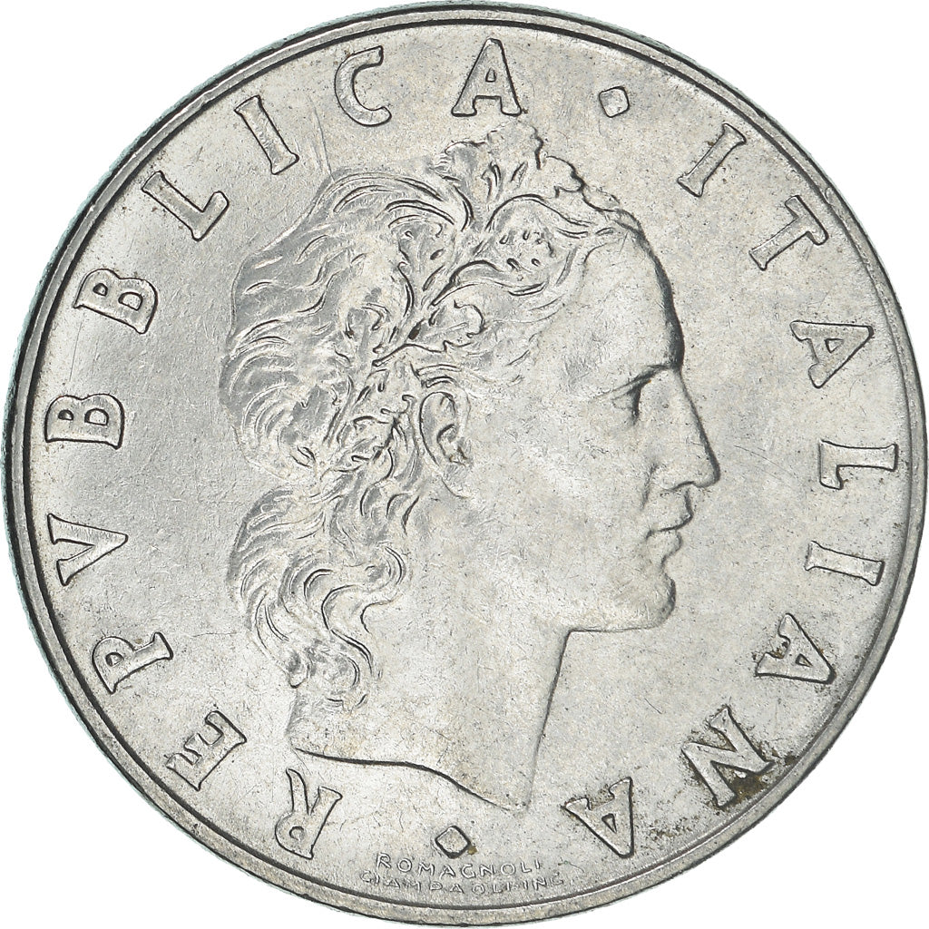 Münze, Italien, 50 Lire, 1971