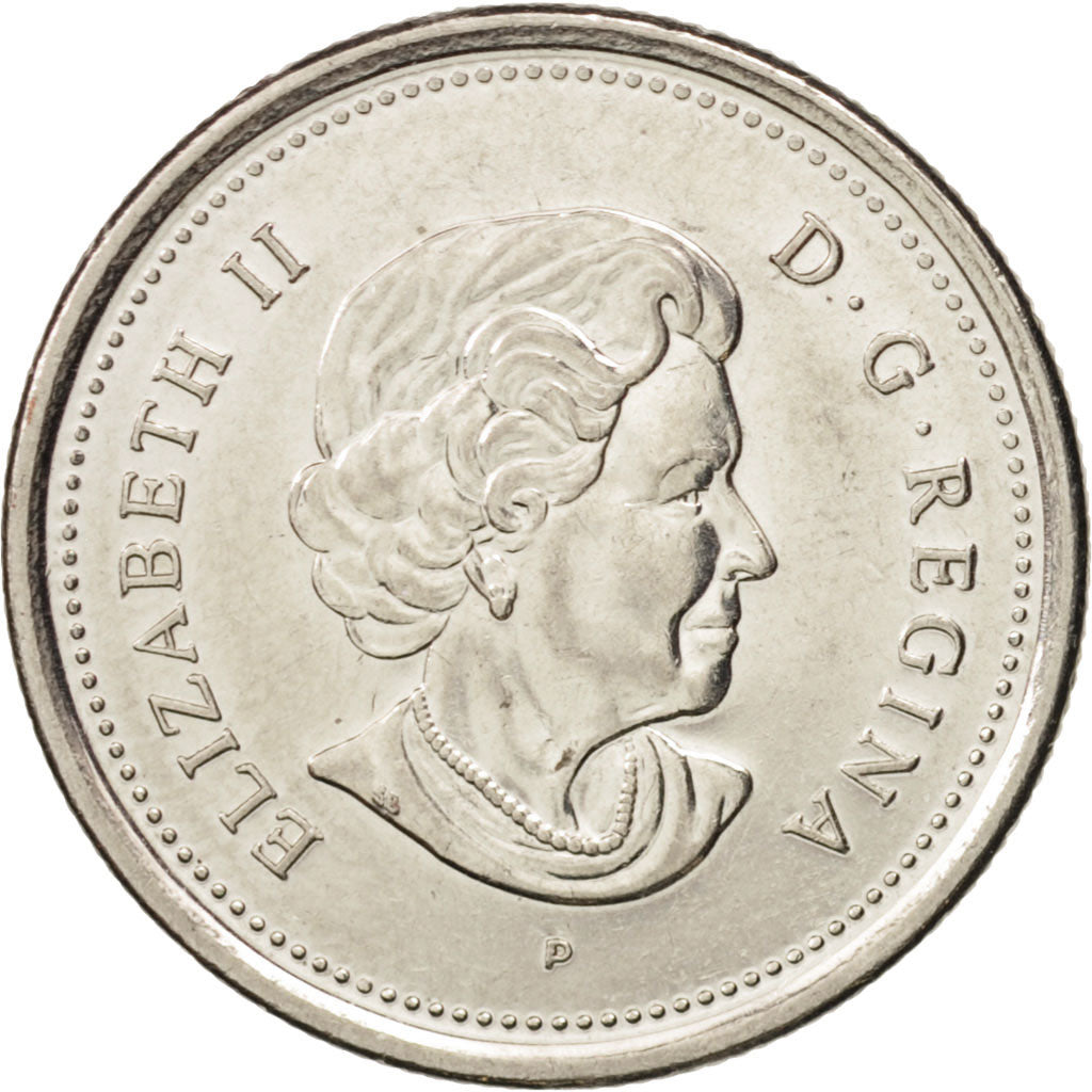 Coin, Canada, Elizabeth II, 25 Cents, 2004, Royal Canadian Mint, AU(55-58)