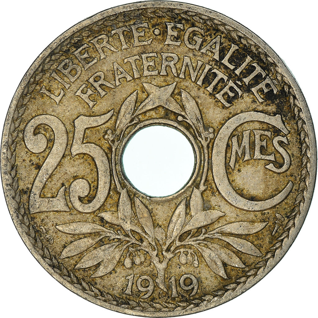 Coin, France, 25 Centimes, 1919
