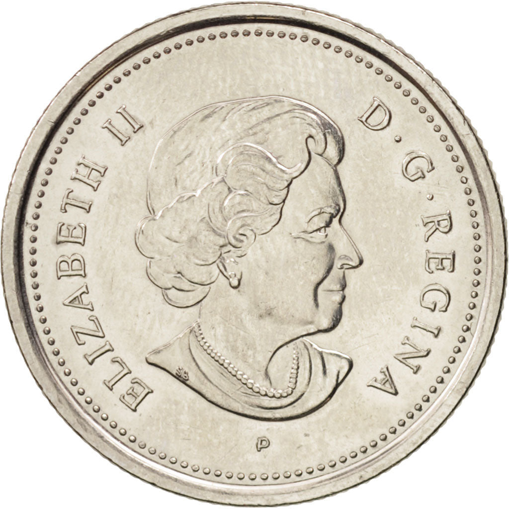 Canada, Elizabeth II, 25 Cents, 2005, Royal Canadian Mint, AU(55-58), Nickel