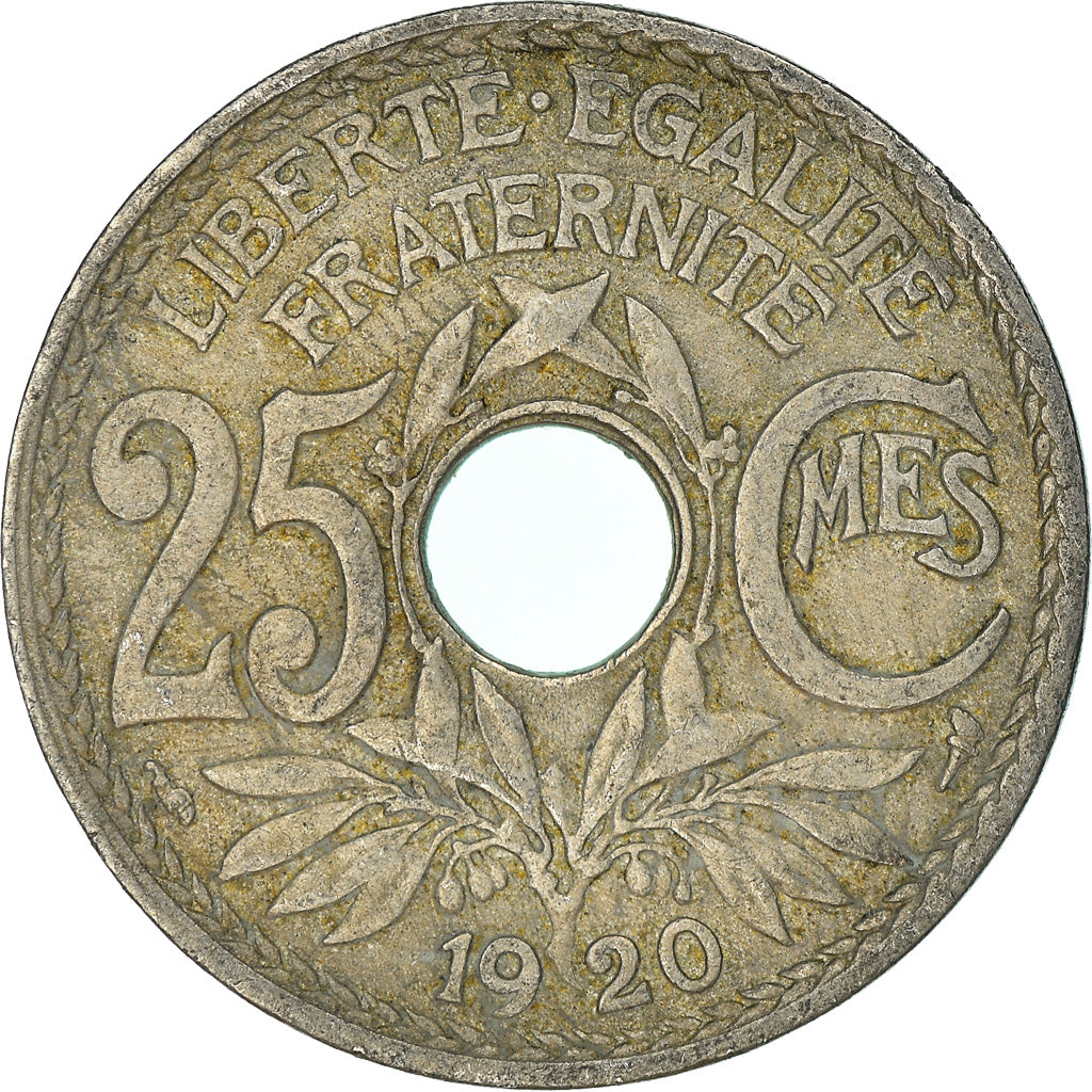 Moneta, Francia, 25 Centimes, 1920