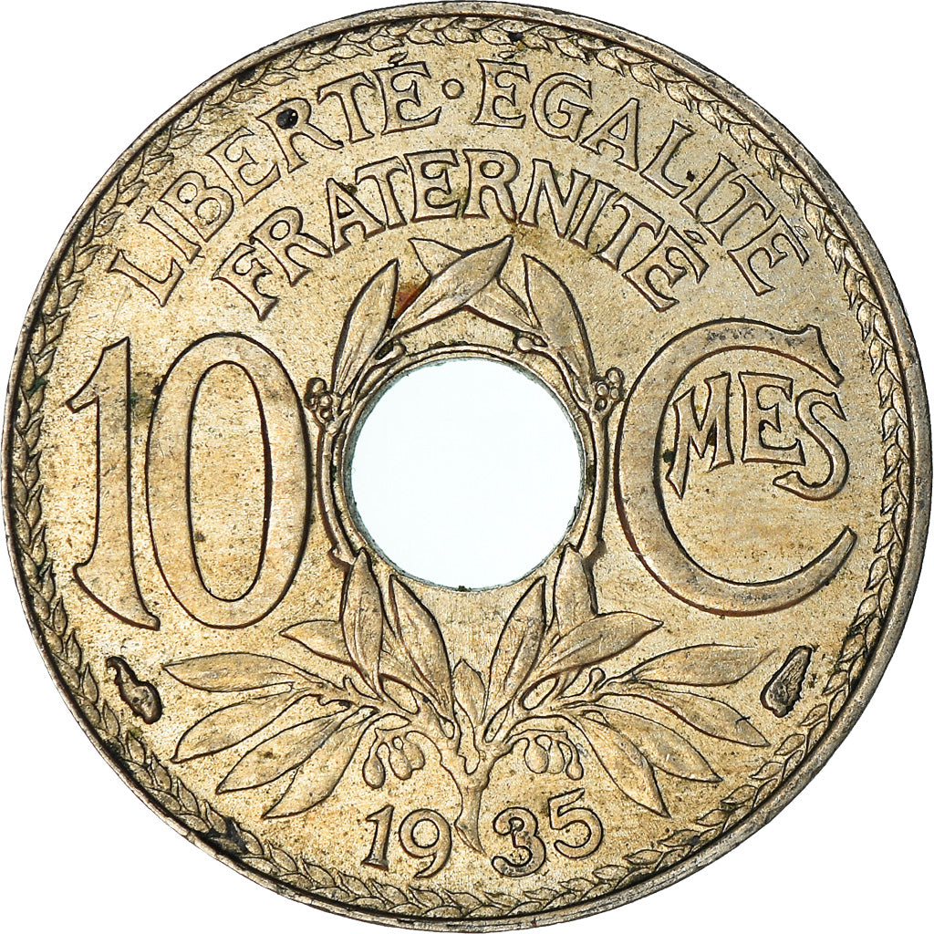 Coin, France, 10 Centimes, 1935