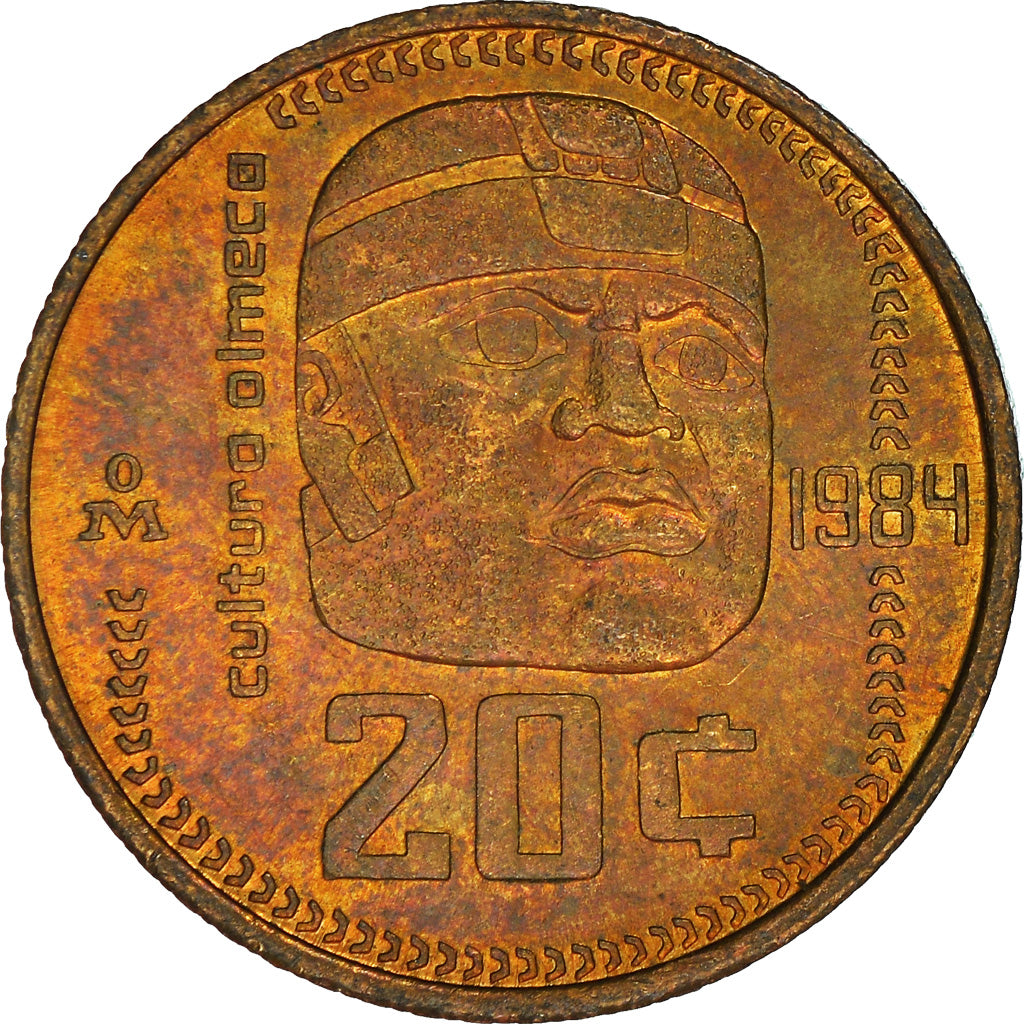Coin, Mexico, 20 Centavos, 1984