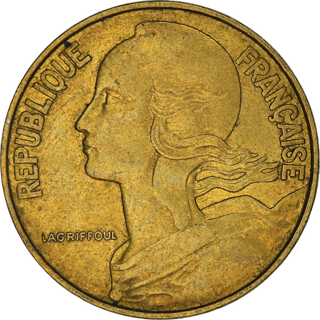 Munten, Frankrijk, 20 Centimes, 1963