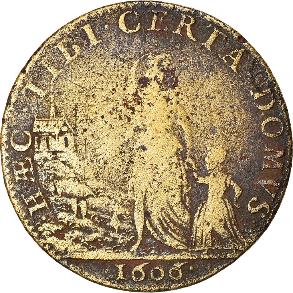 France, Token, Royal, Henri IV, Baptême du Dauphin Louis XIII - Fontainebleau