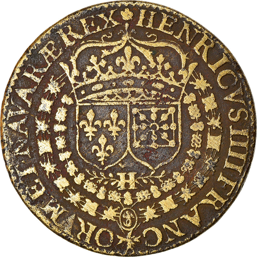 France, Token, Royal, Henri IV, Baptême du Dauphin Louis XIII - Fontainebleau